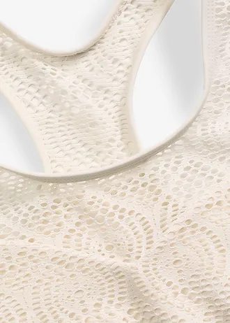 Bikinový podprsenkový top s krajkou • přírodní bílá • bonprix obchod