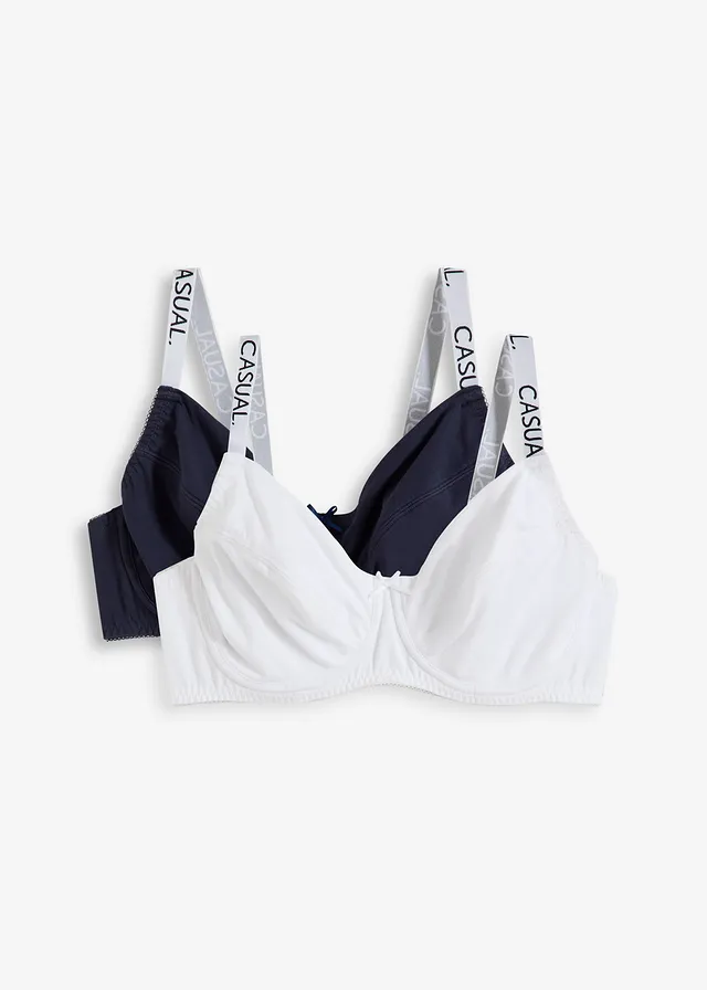 Sutien cu armătură cu bumbac organic (set/2 buc.)