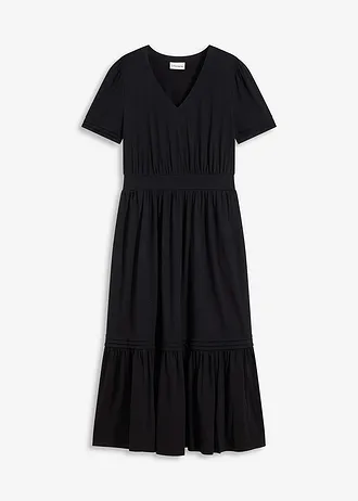 Jersey jurk • zwart • bonprix online shop