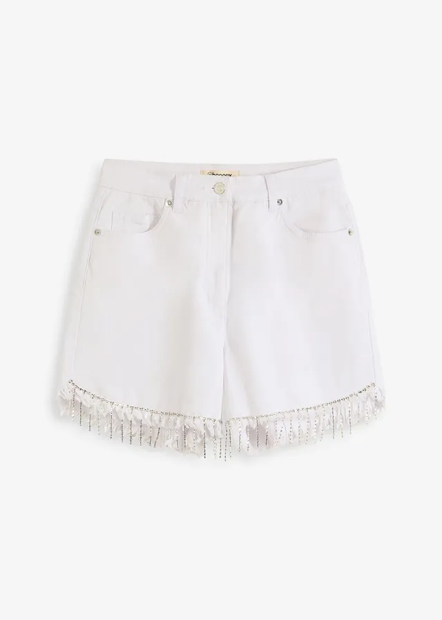 Pantaloni scurți cu lanțuri decorative
