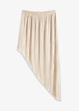 Plisovaná sukně z lesklého saténu