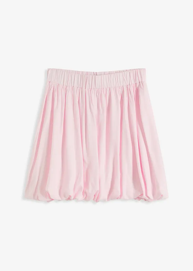 Ballonrok van fijne viscose, Kleur: kristalroze