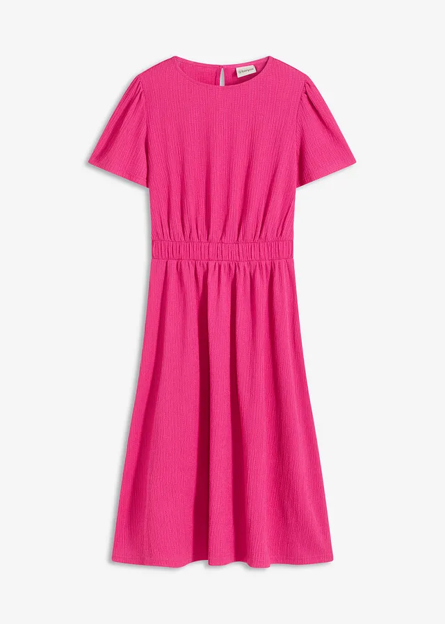 Robe évasée en jersey, Couleur: fuchsia