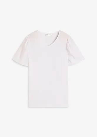 T-shirt en crêpe texturé