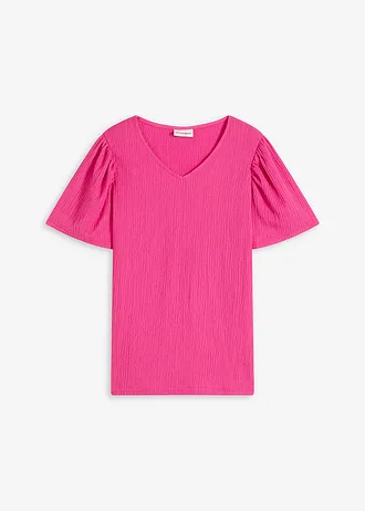 T-shirt en crêpe texturé