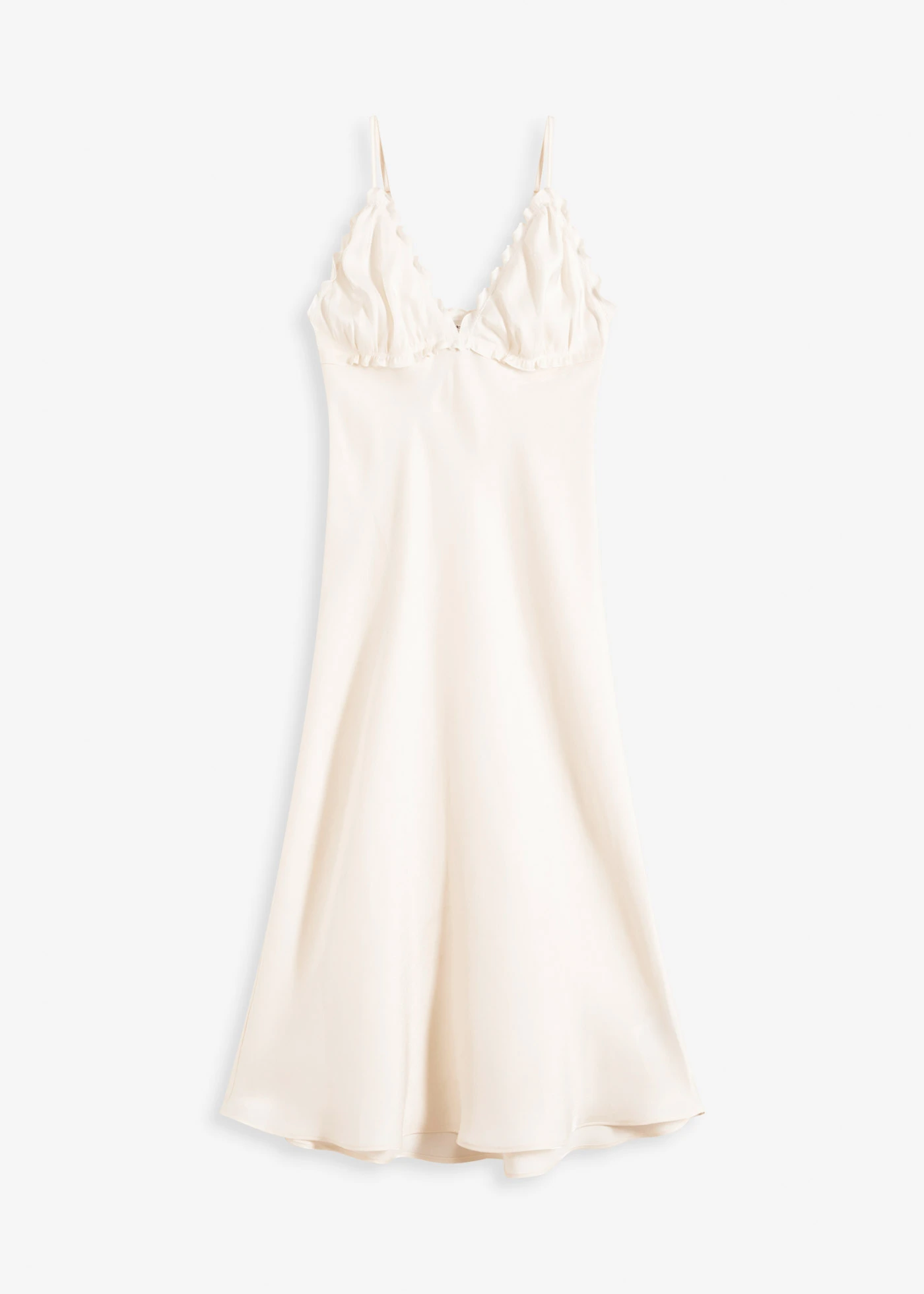 Maxi jurk van soepel satijn • champagnekleur • bonprix online shop