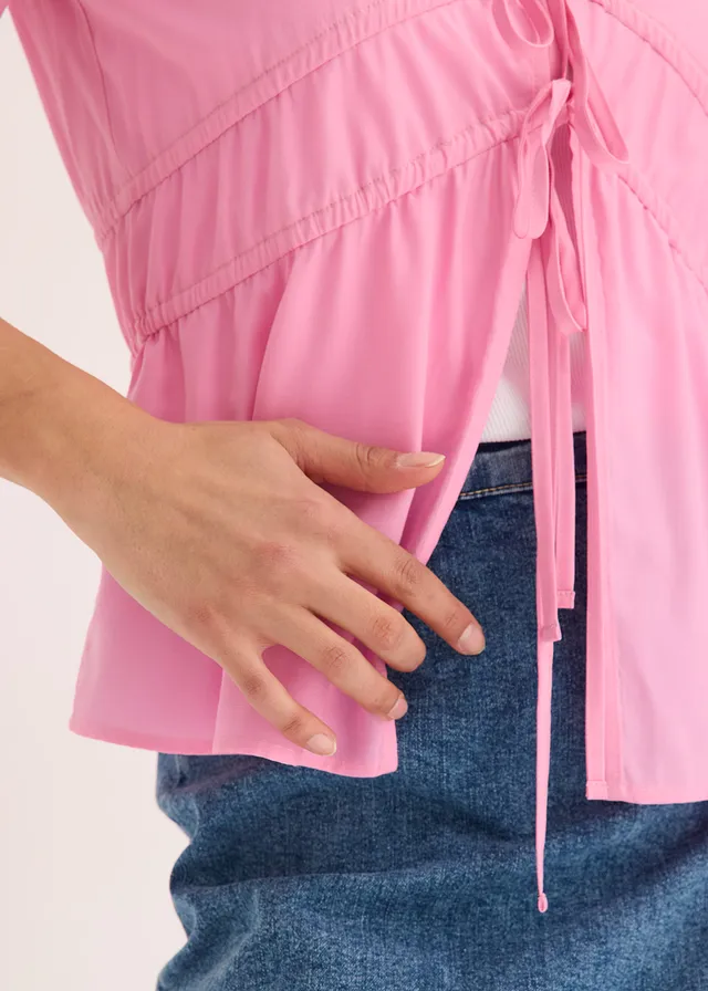 Blouse met strikjes • roze • product-page.page-title-suffix