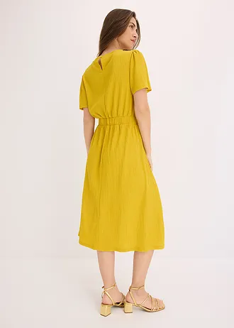 Robe évasée en jersey, Couleur: curry