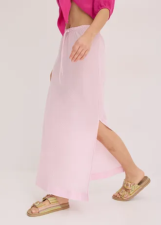 Dlouhá sukně s rozparkem • křišťálově růžová • bonprix obchod