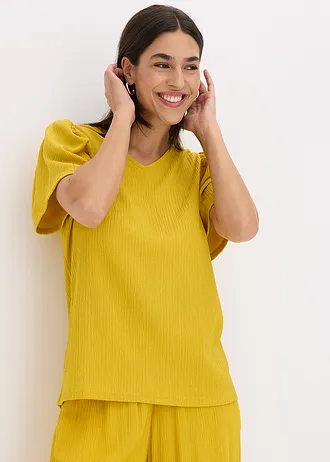 Shirt van gestructureerde crêpe • lemoncurry • bonprix online shop