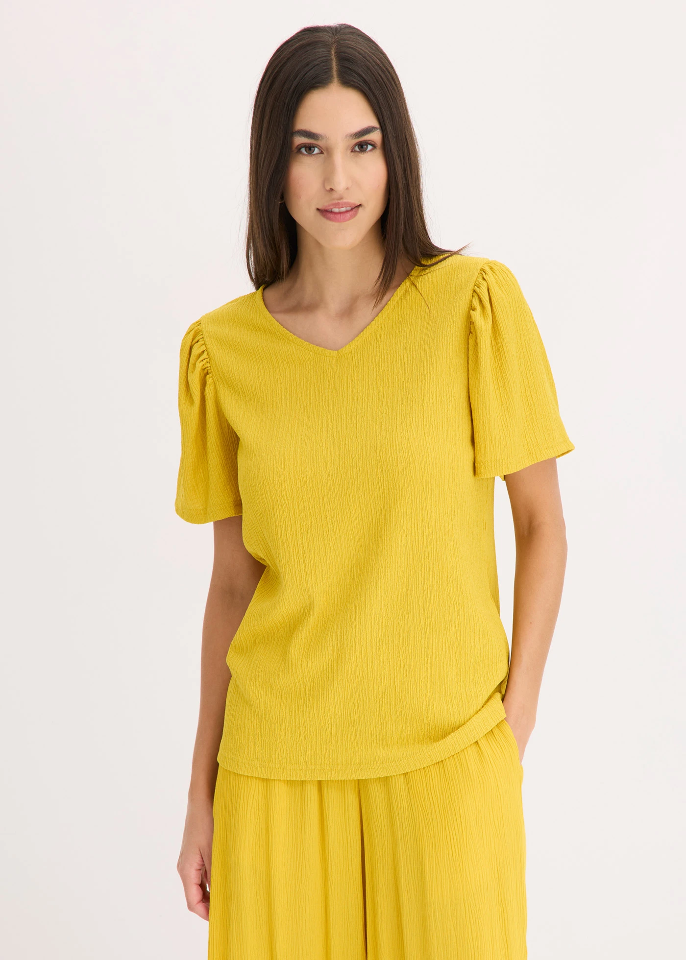 Shirt van gestructureerde crêpe • lemoncurry • bonprix online shop