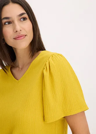 Shirt van gestructureerde crêpe • lemoncurry • bonprix online shop