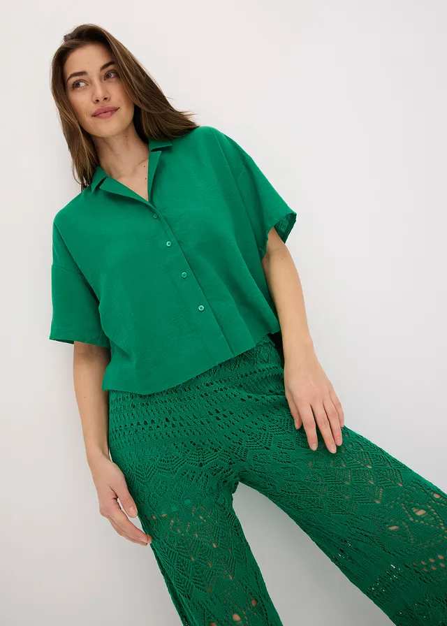 Chemisier oversize • vert brillant • product-page.page-title-suffix