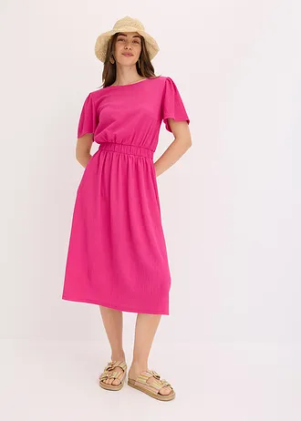 Robe évasée en jersey • fuchsia • Boutique bonprix