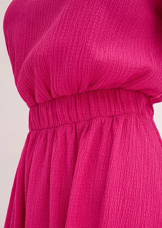 Uitlopende jersey jurk • fuchsia • bonprix online shop