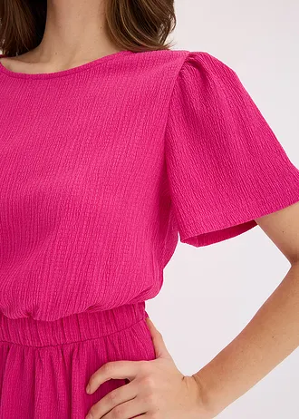 Rochie din jerse evazată • roz-fucsia • magazin bonprix