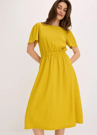 Robe évasée en jersey • curry • Boutique bonprix