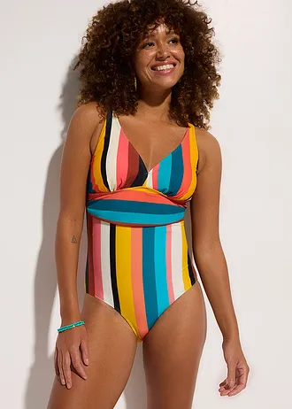 Jednodílné plavky • pestré barvy s proužky • bonprix obchod