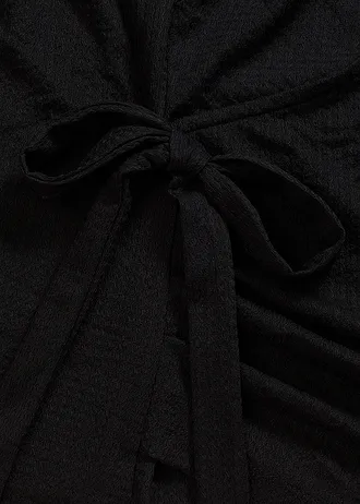 Shirt van jersey in wikkellook • zwart • bonprix online shop