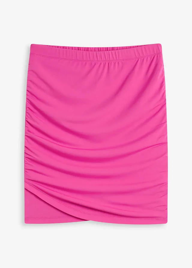 Minirok met plooitjes, Kleur: fuchsia