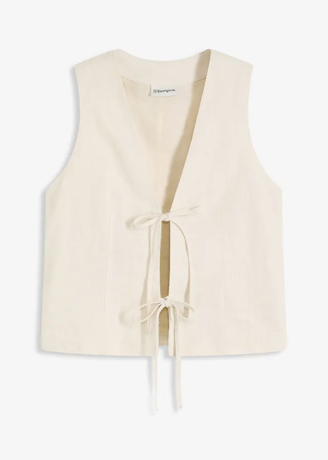 Gilet sans manches à nouettes