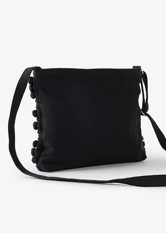 Stoffen schoudertas • zwart • bonprix online shop