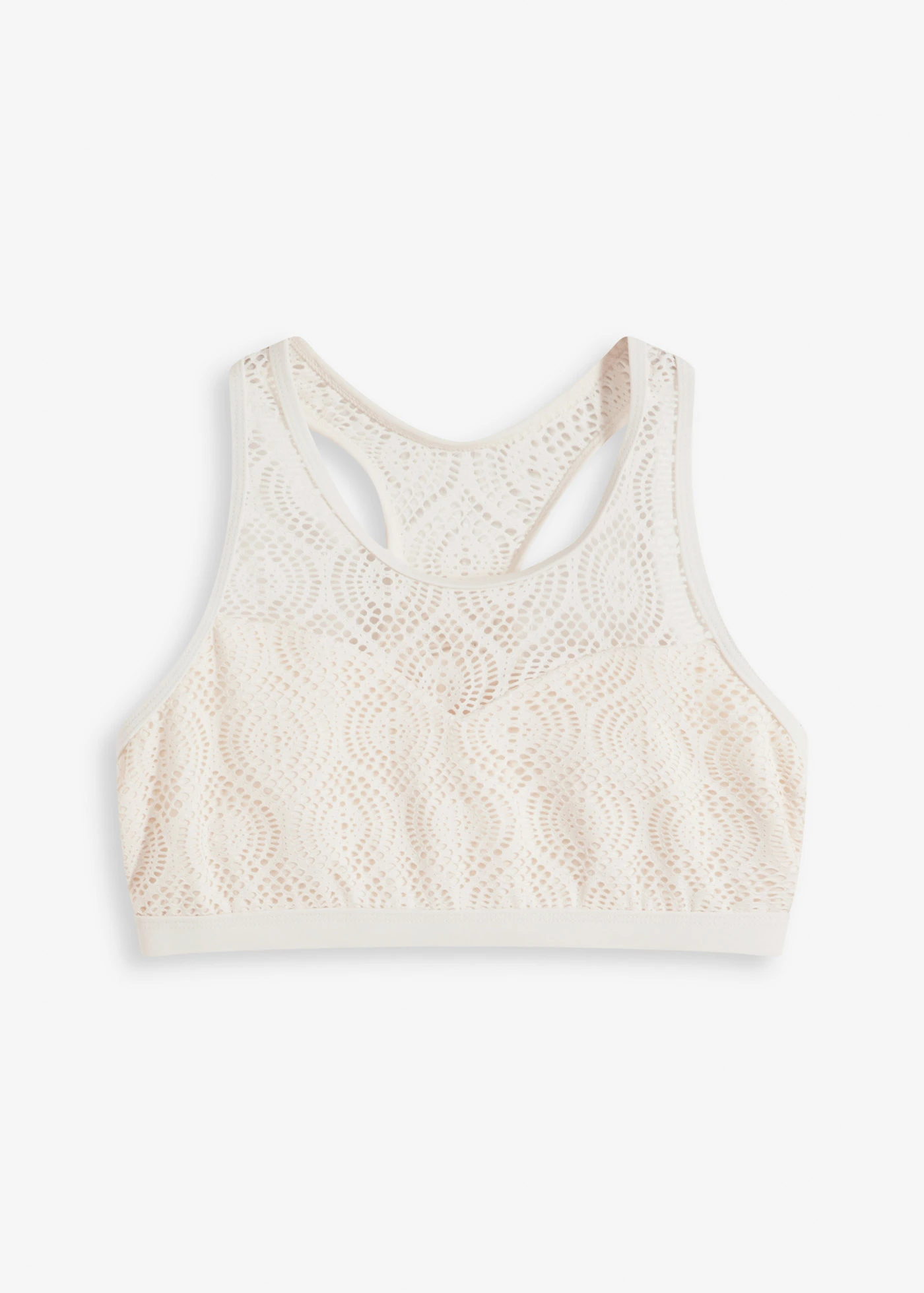 Haut de maillot brassière en dentelle • ecru • Boutique bonprix