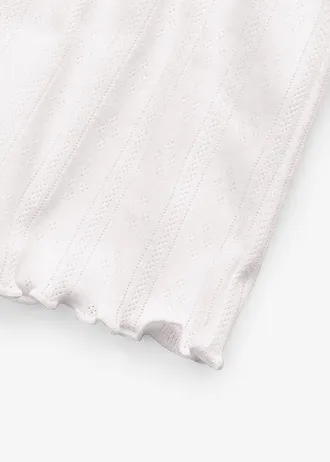 Shortama van Ppointelle jersey • wit • bonprix online shop