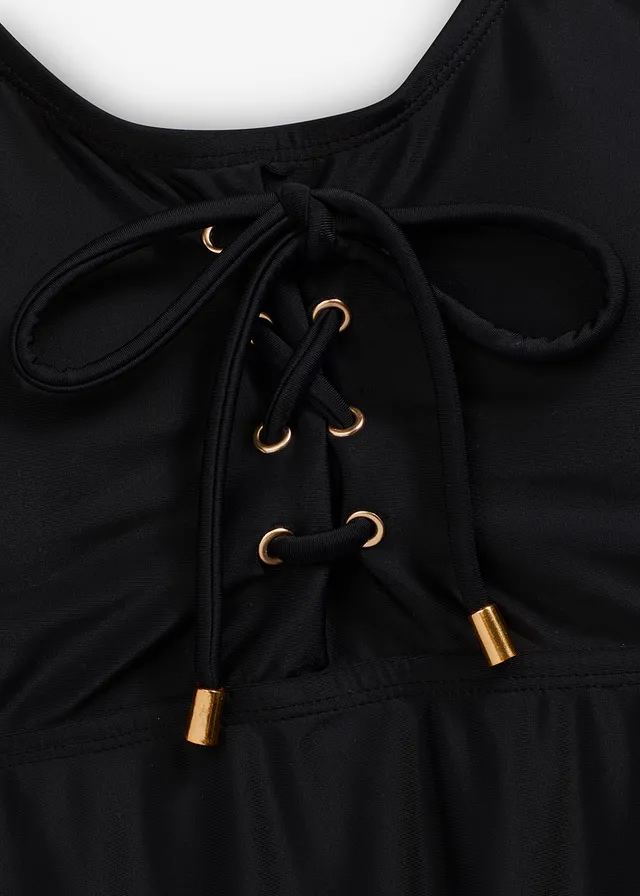Tankini avec laçage (ens. 2 pces) • noir • product-page.page-title-suffix
