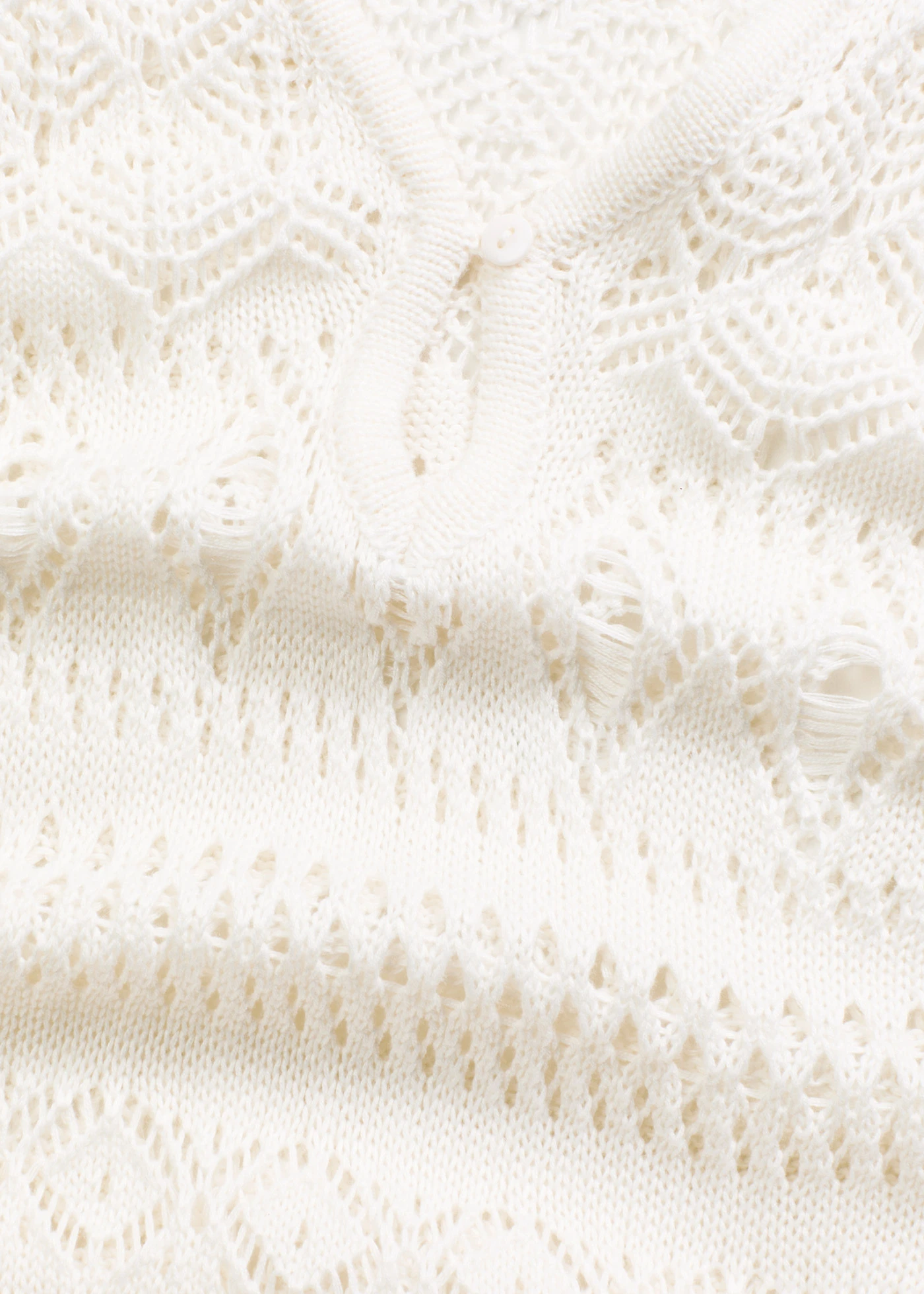 Dlouhé šaty s háčkovaným vzhledem • přírodní bílá • bonprix obchod