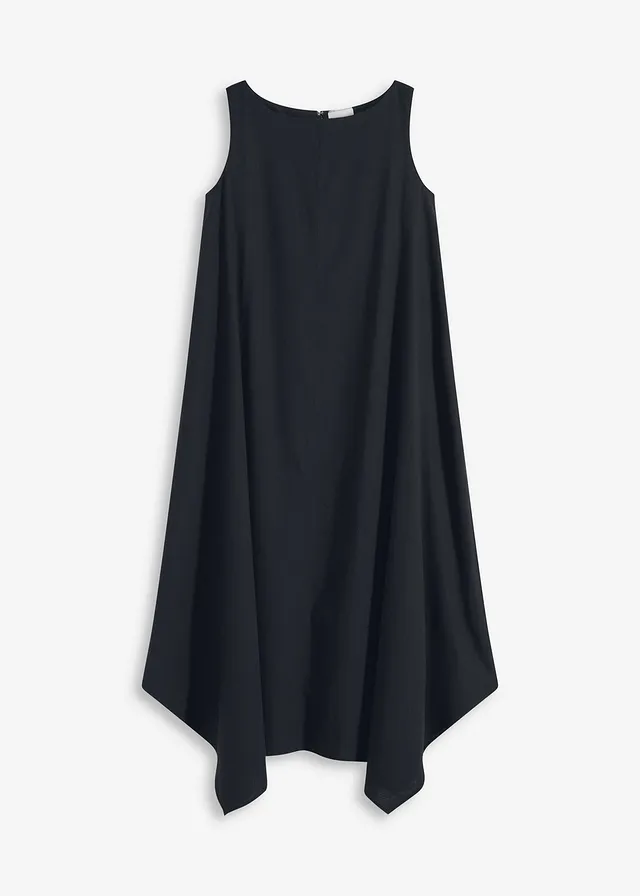 Robe débardeur en viscose mélangée, Couleur: noir