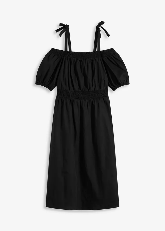 Robe col Bardot 100% coton