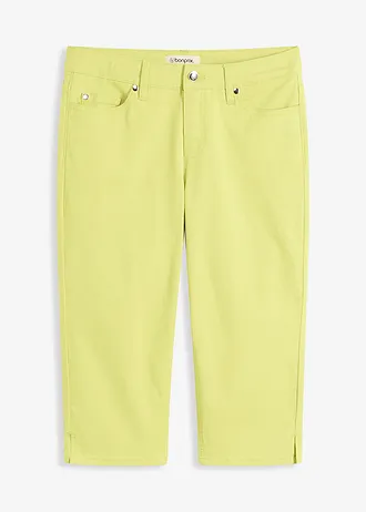 Pantalon corsaire à taille élastiquée