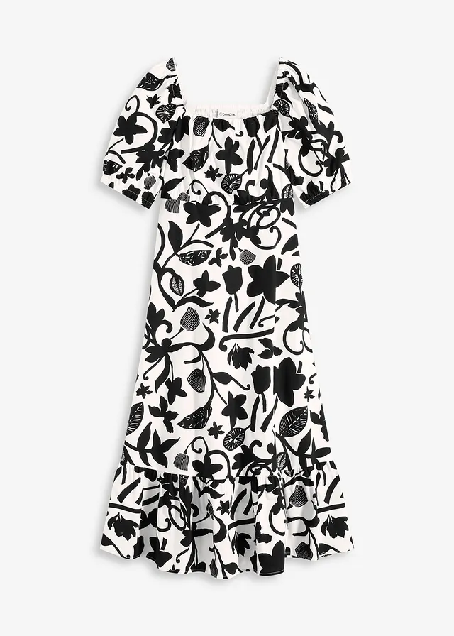 Midi šaty z čisté organické bavlny