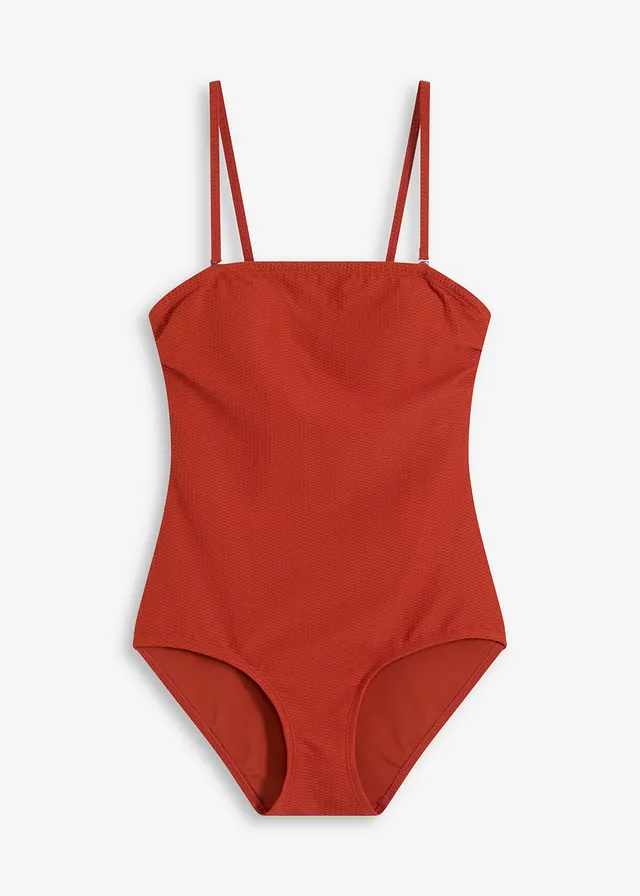 Costum de baie shape din material texturat cu efect modelator mediu