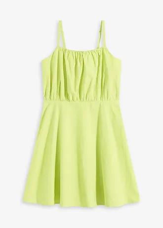 Mini jurk van biolgisch katoen • citrusgeel • bonprix online shop