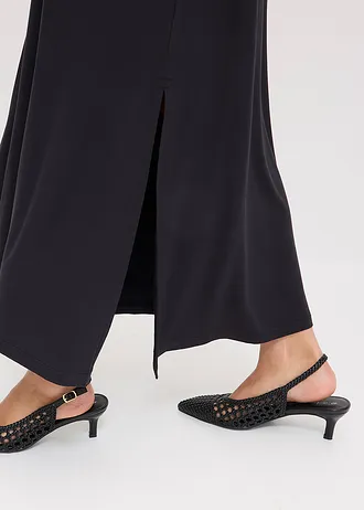 Rochie din jerse din viscoză fluidă • negru • magazin bonprix