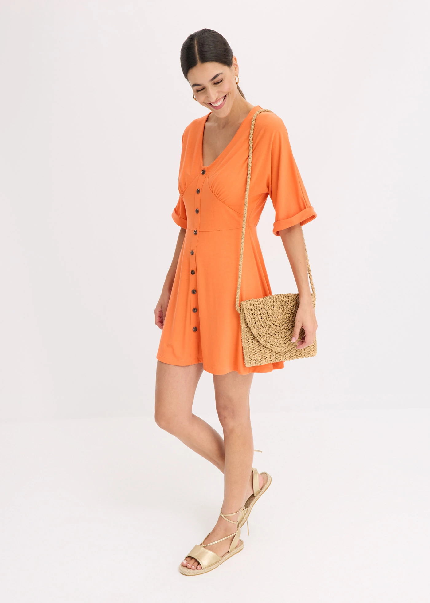 Getailleerde mini jurk • mango • bonprix online shop