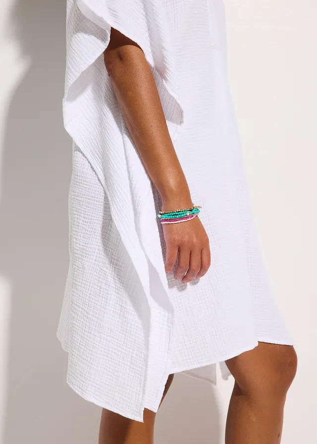 Tunique de plage en gaze de coton • blanc • product-page.page-title-suffix