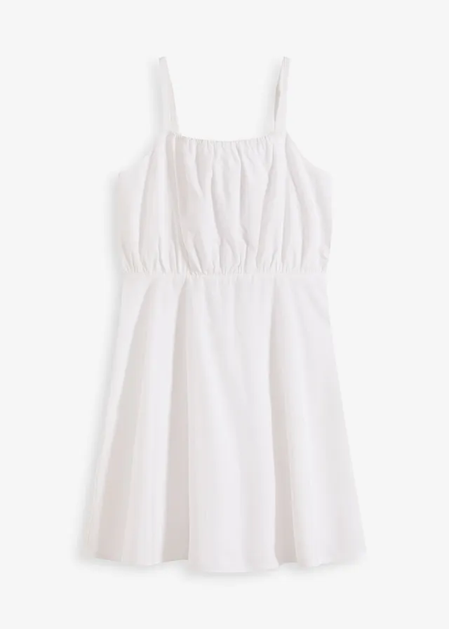 Mini jurk van biolgisch katoen • wit • bonprix online shop