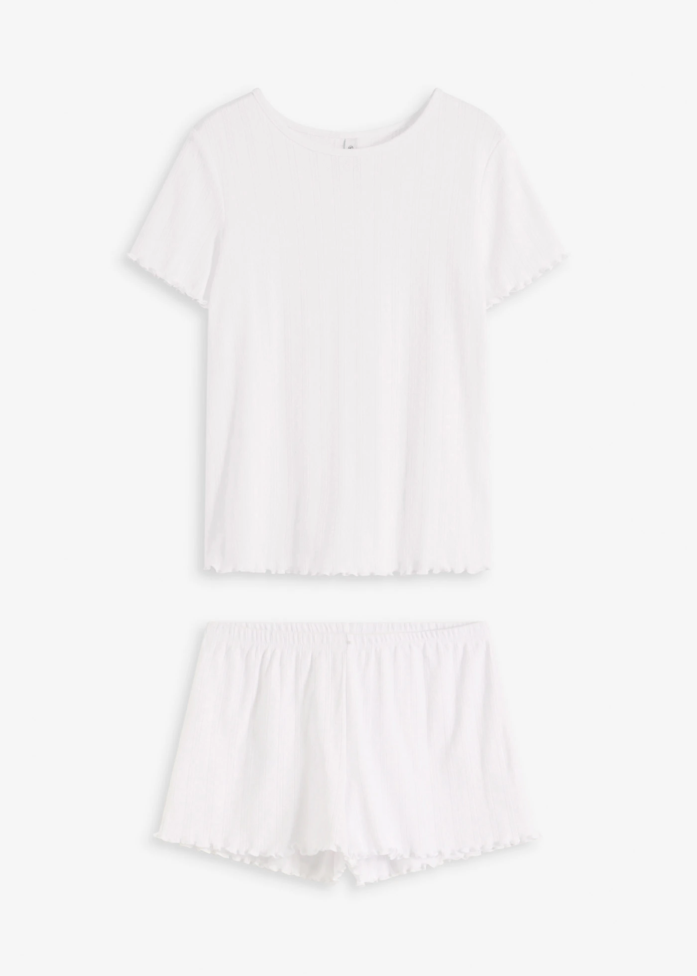 Shortama van Ppointelle jersey • wit • bonprix online shop