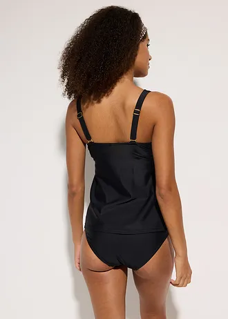 Tankini met vetersluiting (2-dlg. set) • zwart • bonprix online shop