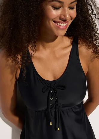 Tankini megkötős pántokkal (2-részes szett) • türkiz • bonprix áruház