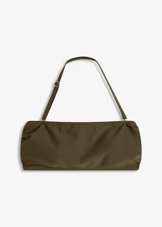 Bandážové bikiny, horní díl • tmavě olivová • bonprix obchod