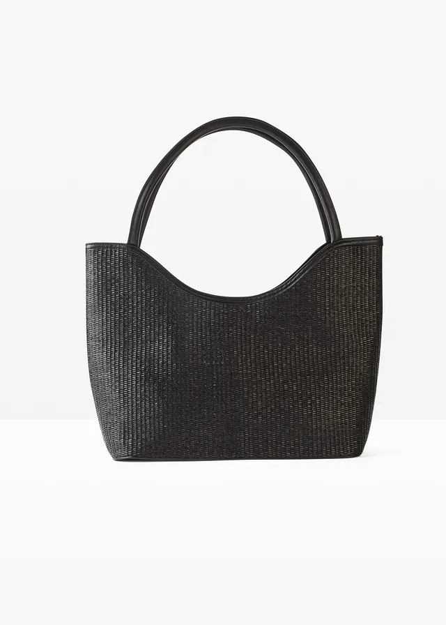 Geantă shopper cu aspect de paie