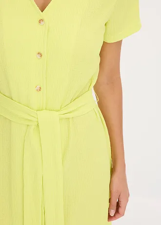 Jersey jurk van luchtige crèpe • citrusgeel • bonprix online shop