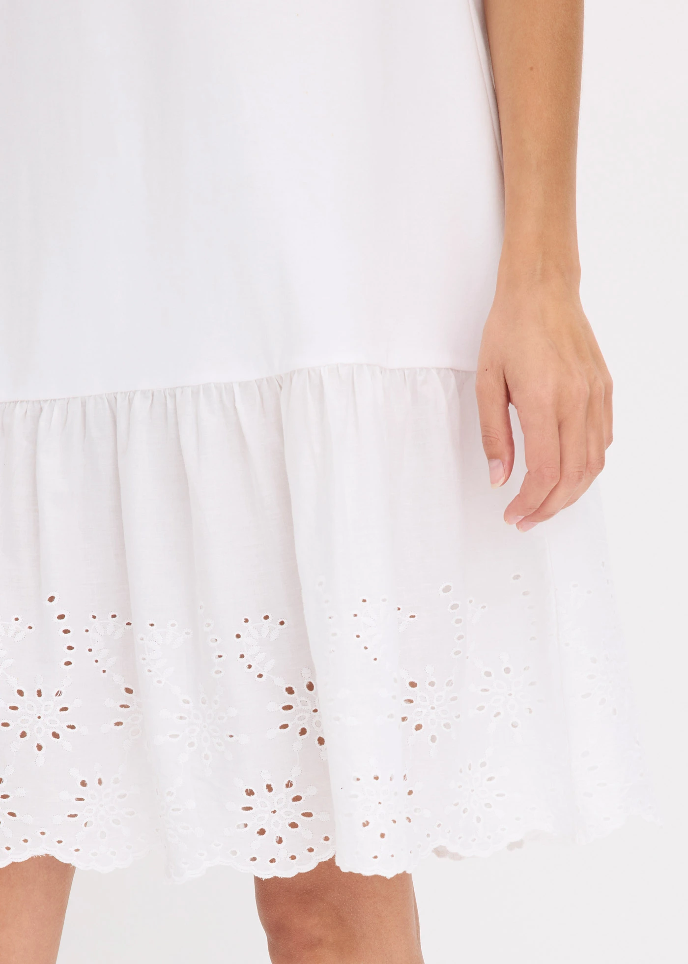 Rochie-tunică din bumbac organic 100% • alb • magazin bonprix