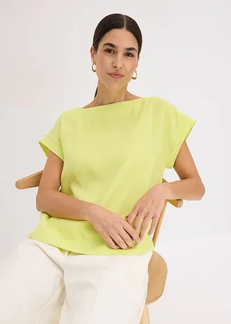 Tunică cu decolteu bărcuță • galben citric • magazin bonprix