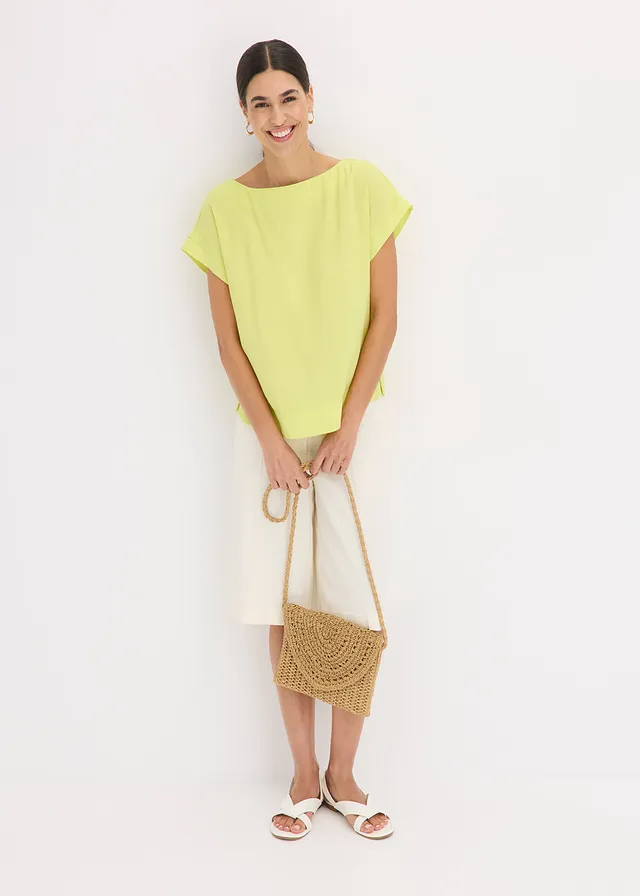 Tuniek met boothals • citrusgeel • product-page.page-title-suffix