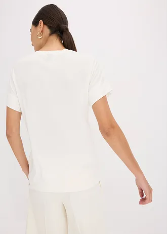 T-shirt met placement-print • wolwit • bonprix online shop